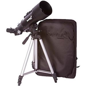 Levenhuk Skyline Travel 70 - Telescopio Rifrattore Portatile Compatto e Leggero con Zaino e Treppiede