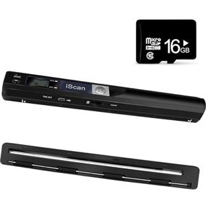 AOZBZ Scanner per documenti portatile, 900 dpi, scanner di immagini USB A4 a colori, scanner portatile per foto, scansione pratica (formato JPG/PDF, USB 2.0 ad alta velocità, micro bisogno di schede SD/TF