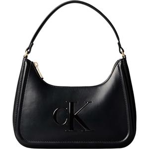 Calvin Klein Donna Borsa a Spalla Bold Small con Logo, Nero (Black), Taglia Unica
