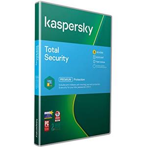 Kaspersky Total Security 2018 | 3 Devices | 1 Year | PC/Mac/Android | Download