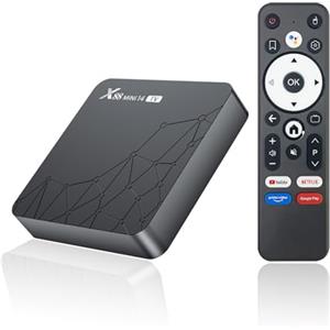 GREVA Android 14.0 TV Box, Risoluzione 8K UHD Android Box 2GB RAM 32GB ROM RK3518 Quad-Core 64bit Cortex-A53 2.4/5.0GHz Dual Wifi6 10/100M LAN Enternet Bluetooth 5.0 HDMI 2.1 MINI14 Smart TV Box 3D HD