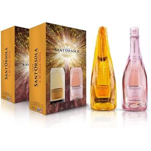 Sant'Orsola - Set Prosecco D.O.C. Millesimato Extra Dry e Rosè Millesimato, da Uve Glera e Pinot Nero, Gusto Extra Dry con Note Fruttate e Floreali, 2x750 ml