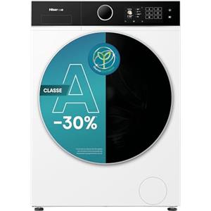 Hisense WF5I8043BWF Lavatrice slim a Carica Frontale 8 kg, Classe A-30%, 1400 rpm, 15 Programmi, Connectivity, Vapore, Refresh, Display Touch, Maxi cestello, Programma rapido