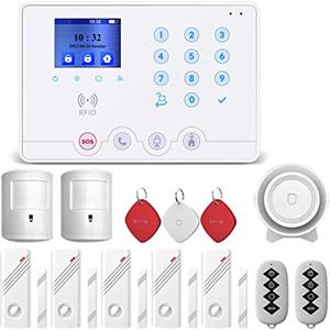 Wolf Guard W4Q WiFi 4G kit sistema di allarme di sicurezza domestica senza fili in italiano (W4Q-04C)