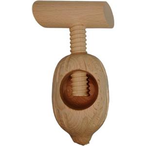 COSE DA CASA Schiaccianoci a Vite in Legno di faggio schiaccia Noci nocciole a Fungo ghianda rompinoci da Cucina casa (Ovale)