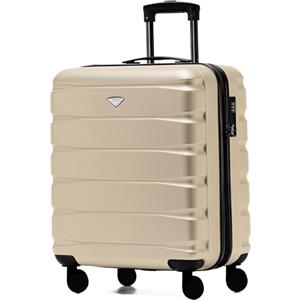Flight Knight Valigie Rigide in ABS Leggere a 4 Ruote - Bagaglio a Mano Da Cabina Approvato per Compagnie Aeree Come British Airways E Dimensioni Massime per Easyjet Borsa Da Cabina Grande 56x45x25cm