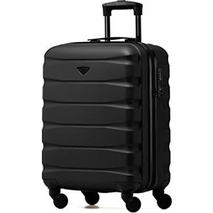 Flight Knight Valigie Rigide in ABS Leggere a 4 Ruote - Bagaglio a Mano Approvato per Oltre 35 Compagnie Aeree Come British Airways, Easyjet E Dimensioni Massime per Lufthansa 55 X 40 X 23 Cm