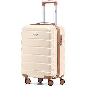 Flight Knight Valigie rigide in ABS a 4 ruote leggere per trasportare bagagli a mano approvate per oltre 100 compagnie aeree tra cui easyJet, BA, Ryanair, Air France e molti altri 55x35x25cm