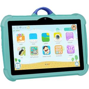 Jlobnyiun Tablet Con Batteria Da 4000 MAh, Tablet Da 4 Gb + 64 GB - Compresse Da 7 Pollici Resistenti Alle Cadute Per Bambini, Tablet Leggero Con Batteria Da 4000 MAh, Tablet Multiuso Con Doppia Fotocamera