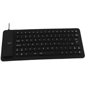 Uhidka Tastiera Morbida In Silicone con 85, Tastiera per Computer, Tastiera USB Cablata, Tastiera Portatile per Laptop, Tastiera Pieghevole Impermeabile