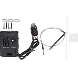 RiToEasysports Pickup EQ a 2 bande Regolazione EQ Ukulele Equalizzatore di sintonizzazione Chitarra classica Pickup piezoelettrico Preamplificatore Amplificatore Forniture Di Calcio