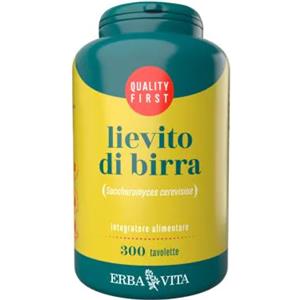 ERBA VITA GROUP SpA Erba Vita Lievito di Birra 300 Tavolette - Integratore Alimentare per la Tua Salute e Bellezza