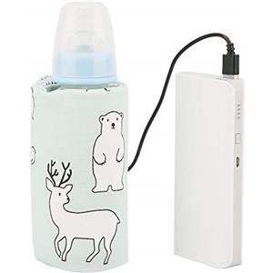 Ejoyous USB Scaldabiberon, Scaldabiberon Portatile Tascabile Scaldabiberon Scaldabiberon Termostato Termico per Alimenti Latte Scaldabiberon Tascabile Scaldabiberon(orso)