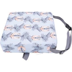 TOPINCN Rialzo per Bambini, Rialzo per Bambini Portatile con Supporto Forte per Tavolo da Pranzo, per Sedia Portatile con Cinghie Elastiche Regolabili (Pappagalli)