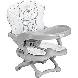 CAM Il Mondo del Bambino - art.S333/C247 - Rialzo da sedia Smarty Pop - made in Italy - ideale da 6 a 36 mesi - TEDDY GRIGIO