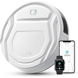 Lefant M210P Robot Aspirapolvere, 2200Pa Potente e Silenzioso, Ultrasottile 7,8 cm, WiFi/App/Alexa, Autonomia 120 Min, Potenziamento Tappeto Adatto Ideale per Peli Animali, Tappeti e Pavimenti Duri
