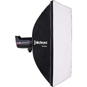 Elinchrom Rotalux Rectabox Softbox 90 x 110 cm - Nero e Argento, Luce Morbida per Fotografia di Ritratto