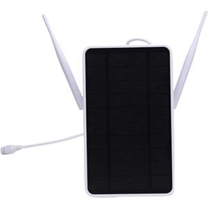 Yechiry Router WiFi Esterno, Router Modem LTE 4G a Energia Solare con Slot della Scheda SIM e Pannello Solare 6W, Copertura WiFi 50m, Antenne Staccabili (Versione UE)