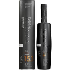 Octomore Edizione 15.1 70cl - Scotch Whisky di Islay Torbato Single Malt. Note di crema alla vaniglia. 59,1% Vol.