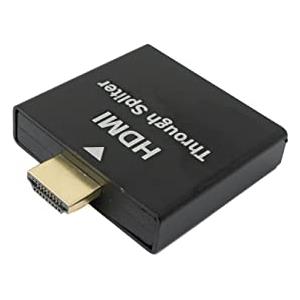 System-S Adattatore HDMI Y 4K standard maschio a 2 prese standard, colore nero