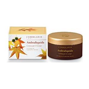 L'Erbolario Ambraliquida Crema Corpo 250 ml - Emolliente e Idratante con Burro di Pistacchio e Estratto di Liquidambar