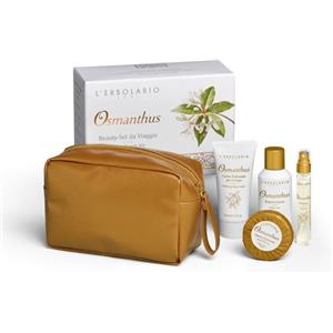 L'ERBOLARIO OSMANTHUS BEAUTY-SET DA VIAGGIO - Set da Viaggio con Bagnoschiuma, Crema Profumata, Sapone e Profumo in Pochette Limitata