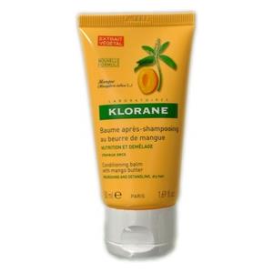KLORANE Balsamo al Burro di Mango 50 ml - Nutrizione e Districamento per Capelli Secchi