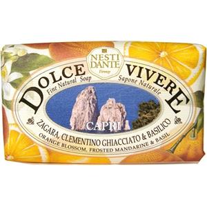 Nesti Dante Sapone Dolce Vivere Capri - 250 g, Sapone Naturale con Fiori d'Arancio, Mandarino e Basilico