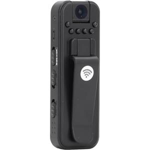 VBESTLIFE Telecamera Indossabile Dal Corpo WiFi 1080P, Bodycam con Visione Notturna, Telecamera Indossabile per le Forze Dell'ordine con Lente Rotante a 180° e Clip Posteriore Magnetica