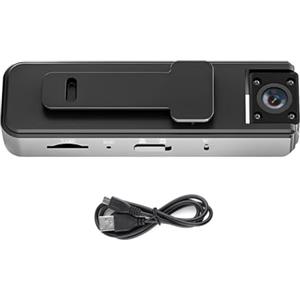 MOOKEENONE BodyCam - Videocamera portatile indossabile, 1080p, HD, con clip e visione notturna