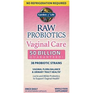 Garden of Life Probiotici Grezzi per la Cura della Vagina - 30 Capsule Vegetariane con Oltre 38 Ceppi