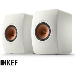 KEF LS50 Meta - Coppia di Casse da Scaffale Hi-Fi Bianche con Driver Uni-Q e Design Stondato