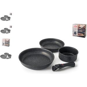 Ballarini Batteria pentole Ballarini con manico unico amovibile