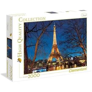 Clementoni - High Quality Collection Puzzle 2000 Pezzi, Fotografia Parigi Tour Eiffel in Notturna, Idea Regalo, Made in Italy, 97,5 x 66,8 cm, 32554