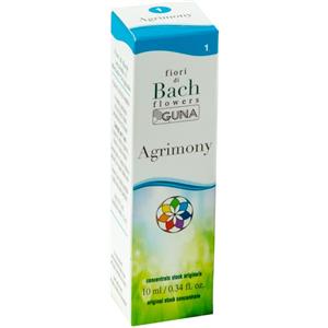 GUNA SpA Agrimony - Fiori di Bach Gocce 10 ml per Equilibrio Emotivo e Serenità