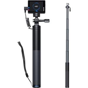 WOLFANG Action Cam Selfie Stick carica la tua action camera da 2600 mAh (24-60 cm), colore nero GB2200