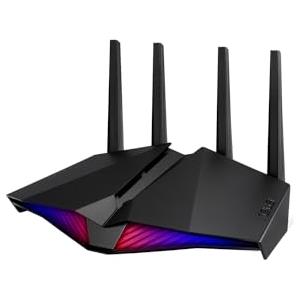 ASUS DSL-AX82U - AX5400 xDSL Router-Modem dual-band con Wi-Fi 6 802.11ax, AURA RGB, ASUS AiMesh, Gear Accelerator, QoS adattivo, Port Forwarding