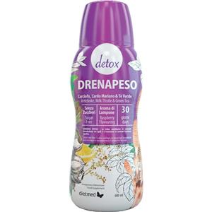 Dietmed Italia Drenapeso Detox 600 ml - Integratore con Carciofo, Cardo Mariano e Te Verde per il Metabolismo e la Digestione