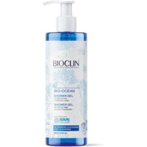 BIOCLIN Bio Ocean Shower Gel 390ml - Gel Detergente Corpo Delicato per Uso Frequente, Adatto a Pelli Sensibili, Sostenibile e con Alga Spirulina