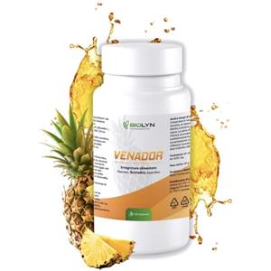 BIOLYN FARMACEUTICI BIOLYN VENADOR Bromelina 5000 GDU/g Gastroprotetta - Drenante Forte per Cellulite e Ritenzione Idrica - Con Diosmina, Esperidina ed Escina - Microcircolo e Gambe Leggere - 60 Compresse - Made in Italy