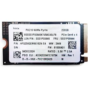 Lenovo SSD 256GB PCIe Gen4 x4 M.2 SKhinix PVC10 NVMe 2242 (HFS256GEM4X182N) (OEM) (BULK)