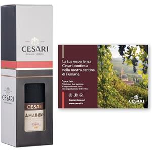 Cesari - Confezione regalo con Esclusiva Esperienza Cesari per 2 persone e Amarone della Valpolicella DOCG Classico 2021-1 bottiglia da 750 ml