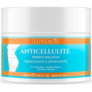 LUVEALIS crema anticellulite forte, crema massaggi gambe Anticellulite Forte, 250 ml Corpo Rassodante, Anticellulite Drenante PROFESSIONALE Fresco Sollievo Per Cosce E Glutei, Crema Cellulite