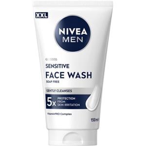 Nivea Men Sensitive Gel Detergente Viso Uomo XXL 150 ml Con Complesso VitaminPRO Idratante
