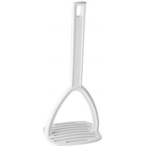 FACKELMANN 24283 Schiacciapatate Blanca, Utensile da cucina in plastica, Schiacciapatate per pentole e padelle rivestite (Colore: Bianco), Quantità: 1 pezzo