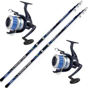 Generico Canna Pesca surfcasting STORIONE SPIGOLA ORATA MT. 4,20 combo scogliera + Mulinello 7000 kit Mare 2 pezzi
