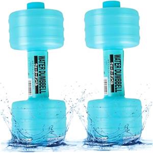 Grtheenumb 2 manubri ad acqua 10x4 manubri riempiti ad acqua con peso regolabile, accessori portatili per palestra per allenamento della forza in ufficio a casa |.Pesi