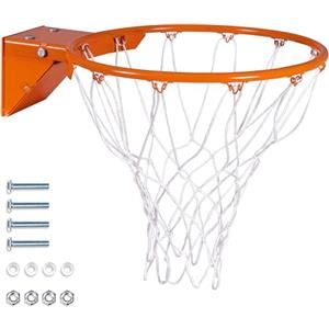 GoSports Canestro da basket regolamentare in acciaio da 45,7 cm, rimovibile, per sostituzione o il montaggio in garage