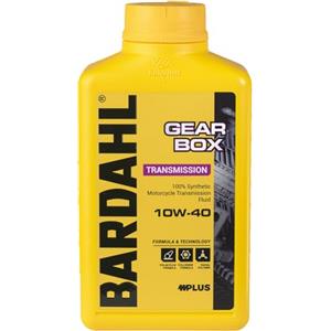 Bardahl - Gear Box 10W-40 - Olio Trasmissione Moto 2 Tempi e 4 Tempi, Lubrificante Sintetico con Massima Protezione e Durata degli Ingranaggi, Cuscinetti e Frizione, 1 L