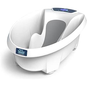 Aquascale Next Generation V3 20-40-001 Vaschetta per il Bagnetto del Neonato 3 in 1 con Bilancia Digitale Termometro Antiscivolo, 0-24 mesi, Bianco